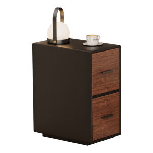 ZHUSHANXIA | Retro Solid Wood Bedroom Narrow Storage Side Cabinet 25cm