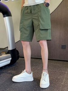 Quần Thể Thao Nam Cạp Chun Ống Đứng Năm Phần Mùa Hè Mới Quần Thể Thao Rộng Rãi Thoải Mái Thoáng Khí Quần Dài Thường Ngày