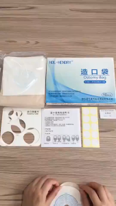 10Pcs 15-60mm Drainable One-piece Ostomy Pouch Colostomy Bag Stoma Care Supplies