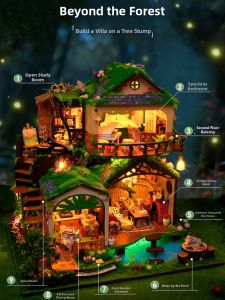 QIAOZHIJIANG | DIY Miniature Villa Model Assembly Toy