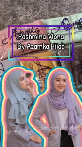 Baru Azamka Hijab Pashmina Azamka Viona Kerudung Pasmina AZ 189 Cerruty Baby Doll Premium