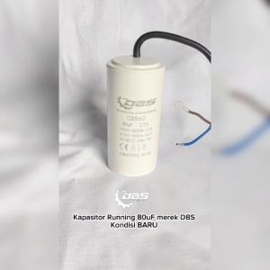 Kapasitor Running 80 uF Merek DBS Kondisi BARU