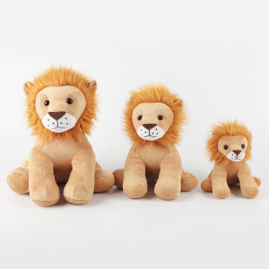 17 ซม./25 ซม./30 ซม.Super Soft น่ารัก Lion Plush ของเล่นปุยตุ๊กตาสัตว์สําหรับเด็กกอดหมอนการ์ตูนของขวัญวันเกิด home Decor