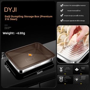 Preservative Stainless Steel Dumpling Storage Box