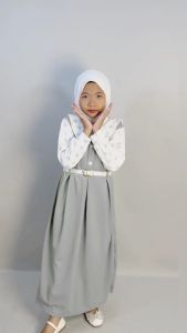 GAMIS MELLE ANAK PEREMPUAN DRESS KEMEJA PITA CANTIK GL FASHION