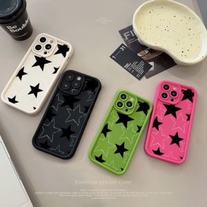 Phone Case Fashion pentagram For iphone 11 12 13 14 15 Pro Max Casing silicone xr xs Max 7 8 Plus 11Pro 13Plus