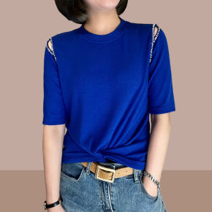 Shalldoer | Cotton Short Sleeve Off-shoulder T-shirt