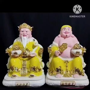 TƯỢNG THẦN TÀI  THỔ ĐỊA [ COMPOSITE + BỘT ĐÁ ]