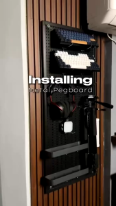 การเก็บของในครัวเรือน แผ่นโลหะหลุมผนัง Pegboard Pegboard แขวนเครื่องมือ 100 * 30 ซม. 120 * 50 ซม. ของขวัญตะขอของขวัญ