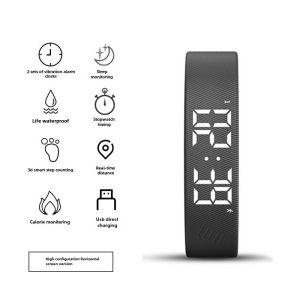 HRITO | Silent Vibration Alarm Smartwatch Sport Band