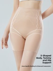 MiiOW | Black Cat Lady Safety Pants Womens Summer Thin Ice Silk Three-in-One Underwear Seamless Foundation Liquid Shaping Leggings