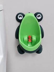 Baby Frogs Potty Training Urinal For Boys Fun Wall-Mounted Toilet Target With Splash-Free Design Easy-Clean Pee Target For Kids