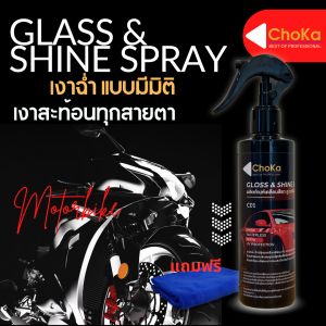 เคลือบสีรถ สูตรฟิล์มแก้ว คาร์นูบา สเปรย์ คู่กับ ผลิตภัณฑ์ฟื้นฟู และบำรุงรักษา เบาะหนัง คอนโซล ชิ้นส่วนพลาสติก