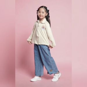 Little Pineapple Setelan Kemeja Aziza Jeans Anak 4-9Y