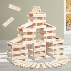Original Wood Building Rods Blocks Kapla Childrens Versatile Assembly Educational Toys for Ages 3-6 And above Area Materials