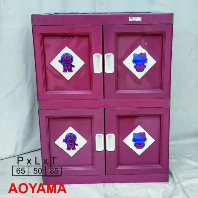 LEMARI PLASTIK AOYAMA / LEMARI BAJU GANTUNG AOYAMA 2 SUSUN