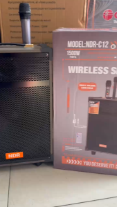 NDR-C8 / NDR -C12  / BTS-2228 FREE 2 WIRELESS MIC NEW PORTABLE SPEAKER (LOUD AND CLEAR)