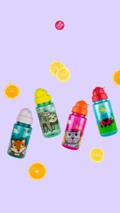 TUM TUM Flip Top Kids Water Bottle - Botol Minum Anak