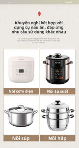 BOMANSI | Bát Hấp Sứ kèm Khay Lọc Nước