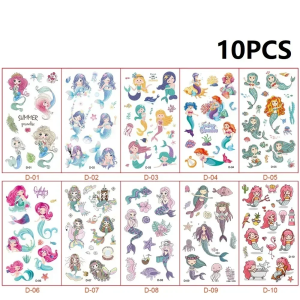 10PCS Temporary Tattoos Football Soccer Fan Fake Tattoo Sticker Temporary Tattoo Sticker Sleeves Waterproof Man WS002