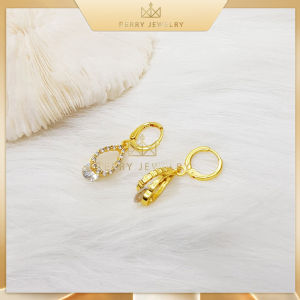 Bông Khuyên Tai Tròn 2 Lớp Mẫu Mới Đính Đá Họa Tiết Phong Cách Sang Trọng Cho Nữ Lấp Lánh Tinh Tế Thời Trang | B25V12 Jewelry Queenn