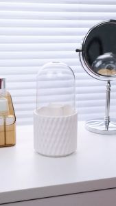 Home กล่องเก็บแปรงแต่งหน้า ที่เก็บแปรงแต่งหน้า มีฝาปิด หมุนได้ 360 องศา สามารถเก็บปากกาก็ได้ ทำความสะอาดง่าย 2011