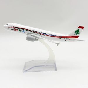 16CM Scale Lebanon Middle East MEA A320 T7-MRC Alloy Simulation Aircraft Model airplanes decoration home Ornament Hobby Gift