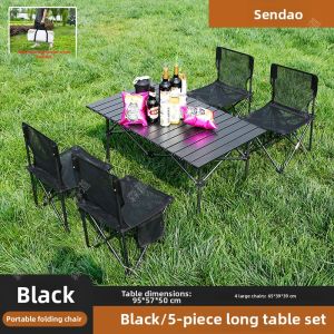 LINSI | Outdoor Portable Breathable Folding Table Chair