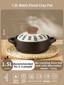 MODERN SWEETHOME | Heat-Resistant Anti-Crack Soup Pot