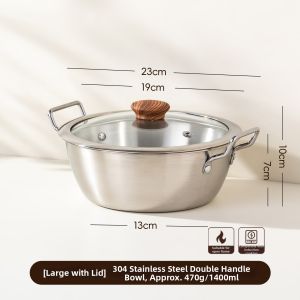 onlycook | Lidded Handle Large Stainless Steel Soup Pot