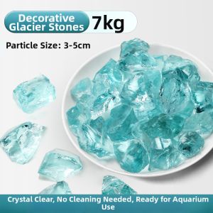 DABINGYANG | Aquarium Decor Ice Blue Crystal Bottom Sand