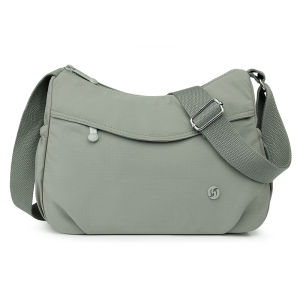 New Korean Style Womens Sports Travel Casual Crossbody Bag Large Capacity Soft Oxford Cloth Zipper Closure Fashion Trend