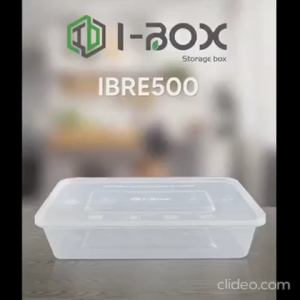 【I-BOX】 Microwavable Plastic Food Containers(Rectangular) 500ml 750ml 1000ml 1600ml 3200ml 5000ml