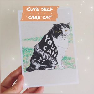 Self Care Animals Shiba Dog | Cat | Frog | Penguin Postcard | Art Print | Wall Art