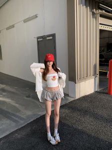 Sweet Spicy Girl Print Backless Crop Top Women Summer Slim Fit Sleeveless Outerwear Short Shirt White Color Enhancing Thinness