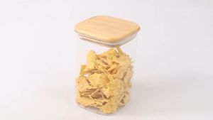 One Two Cups Toples Kaca Penyimpanan Makanan Coffee Storage Glass Jar / toples kaca kue lebaran /toples kaca imut