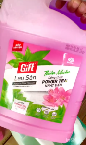 Nước lau sàn Gift đậm đặc can 3.8L nước lau nhà nước lau sàn can lớn đa dạng mùi hương thiên nhiên an toàn lành tính