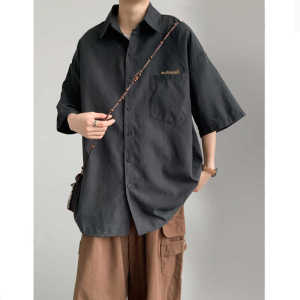 DK Uniforms Shirt Mens Short Sleeve Japanese Style 2024 Retro College Style Student Class Clothes Couple Loose Thin Shirt