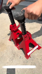 Upgraded 3T/6T Jack Stands Double Pin Lock - Heavy Duty with Rubber Pad for Garage Auto Repair