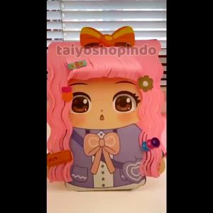 TAIYO DIY Mainan BP Magic Hair Stylist Girl Doll Hair Dresser Boneka Penata Gunting Rambut Kertas Anak Mainan