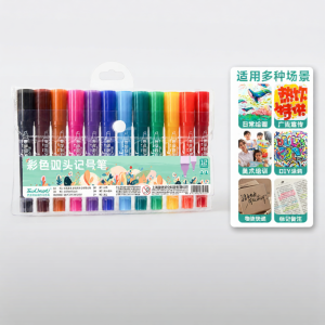 Touch mark | Color Oil-based Marker Waterproof Non-fade Non-erasable Art Special Childrens School Drawing Black Outline Pen