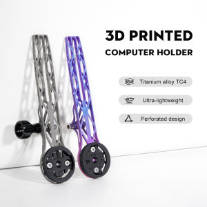 TOSEEK Titanium Alloy 3D Printed Bicycle Computer Extended Bracket Bicycle cell phone holder Bicycle stand Wahoo Garmin mount