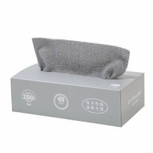 Topstar 20pcs Microfiber Kitchen Towel in Box Absorbent Cleaning Rag Cloth Reusable Washable