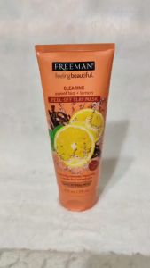 Freeman Clearing Sweet Tea & Lemon Peel-Off Clay Facial Mask Antioxidant Rich Skincare Treatment Protects Skin and Lightens Dark Spots Face Mask Combination Skin 175mL