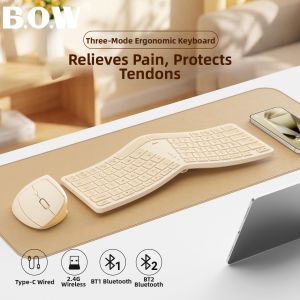 B.O.W | Ergonomic Wireless Bluetooth Keyboard and Mouse Set