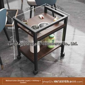 TENGYAGAO | Tea Lounge Dedicated Double-layer Mahjong Table Shelf
