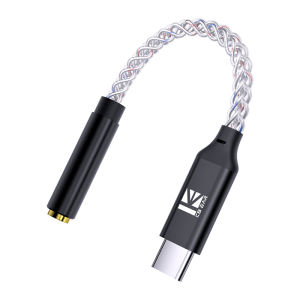 Kbear | KBEAR TC12 Upgraded Silver-plated Aluminum Foil Core High Performance DAC Chip Type-C to 3.5mm Earphone Adapter Easy Connection
