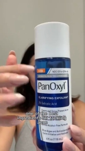 PanOxyl Clarifying Exfoliant 2% Salicylic Acid BHA Liquid Toner For Face Acne Prone Skin 118ml