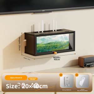 HAOJIUBUJIAN | Router Storage Wall Mount Rack