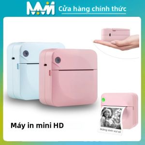Máy In Nhiệt Không Dây Mini Cầm Tay Kích Thước Bỏ Túi Không Cần Mực In Nhãn Dán & Ảnh Dùng Cho Gia Đình Kết Nối Bluetooth